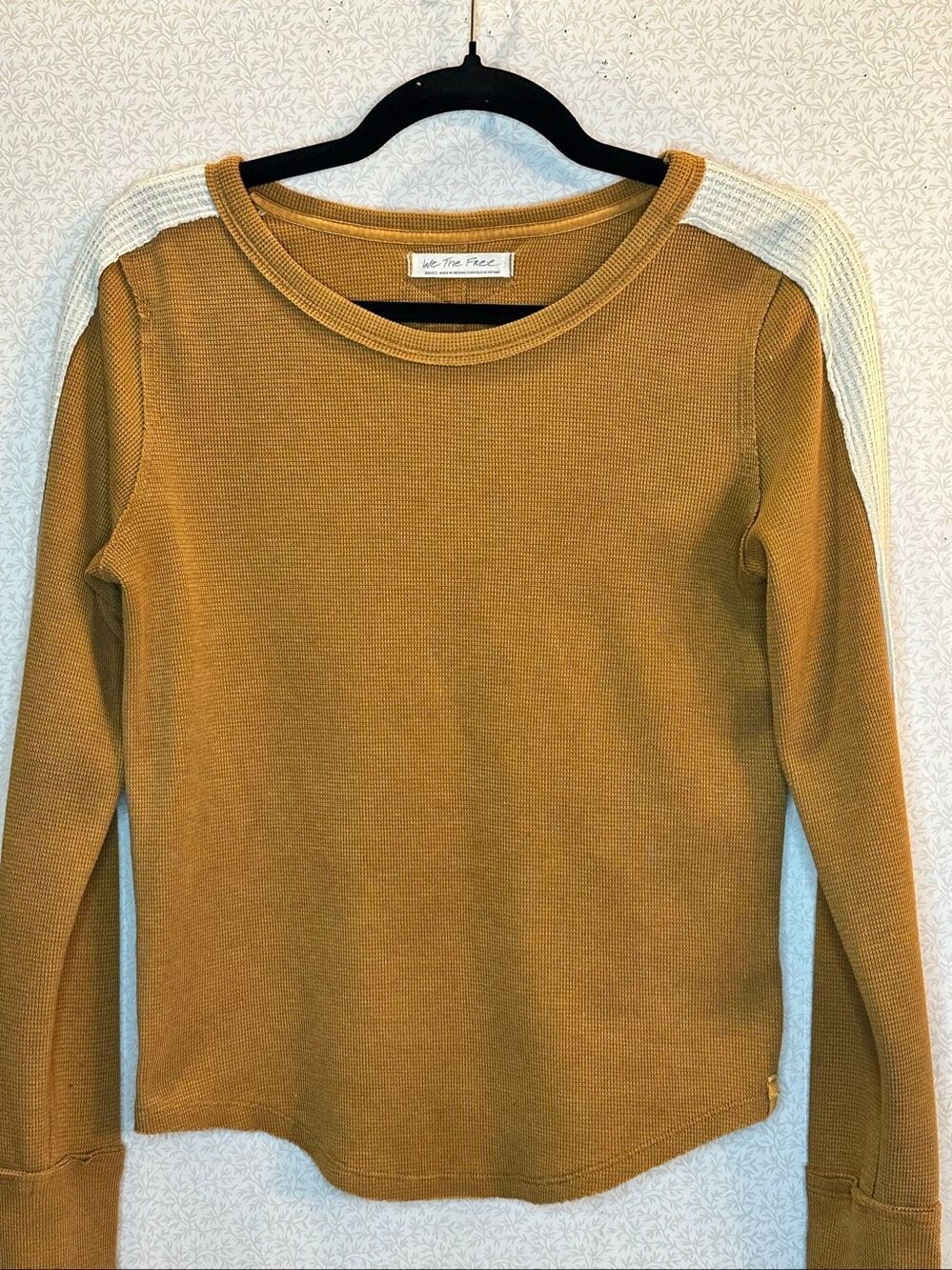 We the Free waffle knit top